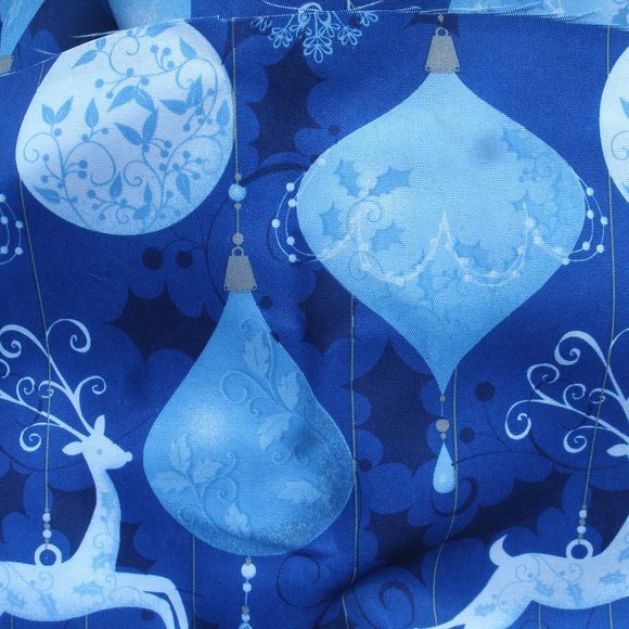 Vintage Holiday Theme Material Reindeer Ornaments  4 Yards - Picture 8 of 16